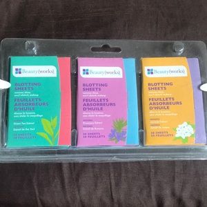 NEW Beautyworks Blotting Sheets 3 - 50 pks